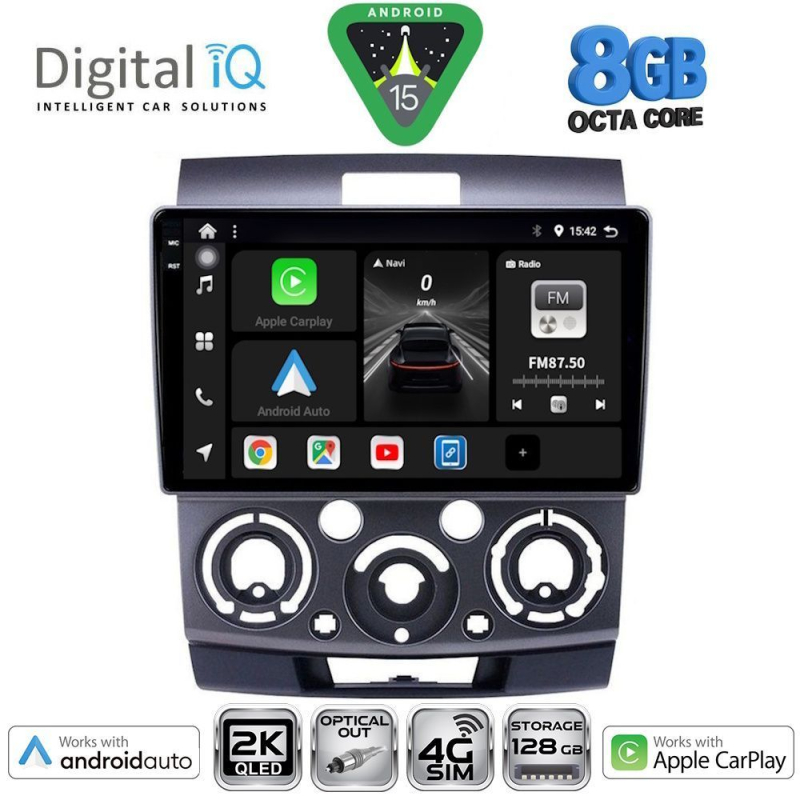 DIGITAL IQ BXK 20170_CPAA (9inc) MULTIMEDIA TABLET for FORD RANGER | MAZDA BT50 mod. 2006-2011