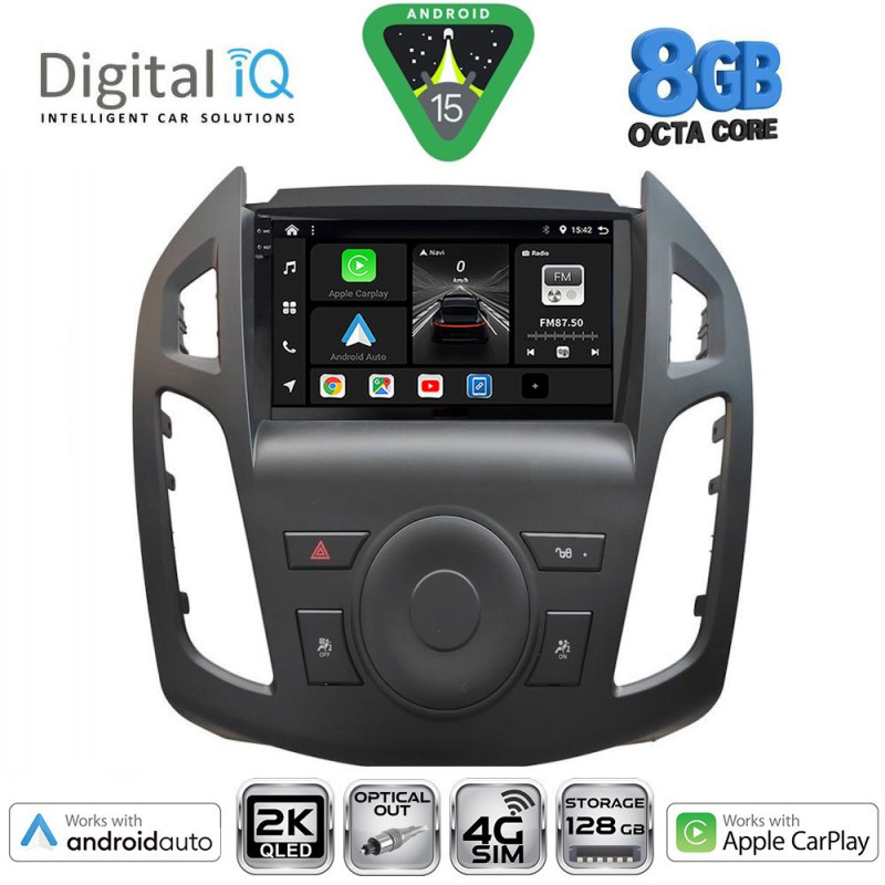 DIGITAL IQ BXK 20176_CPAA (9inc) MULTIMEDIA TABLET for FORD TRANSIT CONNECT mod. 2013-2018