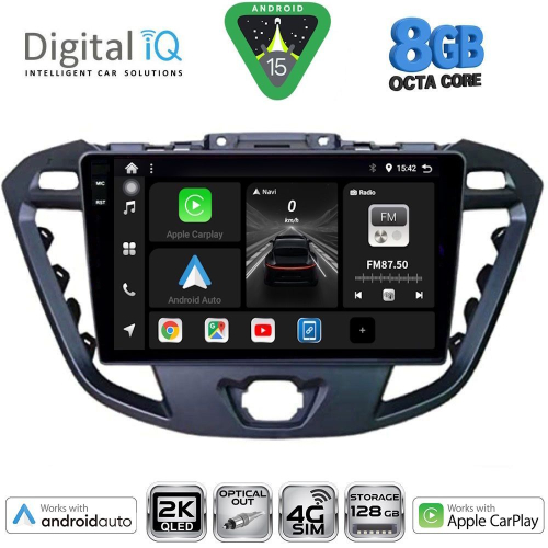 DIGITAL IQ BXK 20177_CPAA (9inc) MULTIMEDIA TABLET for FORD TRANSIT CUSTOM | TOURNEO CUSTOM mod. 2013-2019