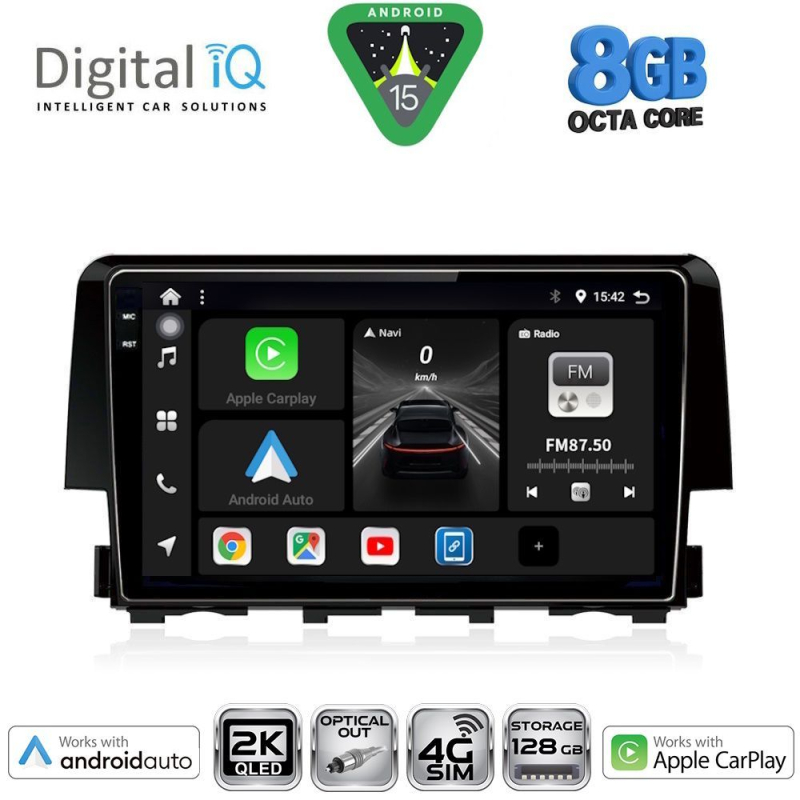 DIGITAL IQ BXK 20191_CPAA (9inc) MULTIMEDIA TABLET for HONDA CIVIC mod. 2016>