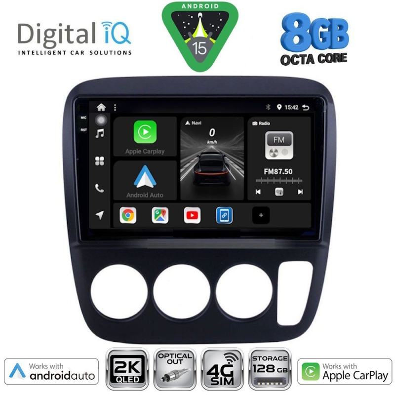 DIGITAL IQ BXK 20196_CPAA A/C (9inc) MULTIMEDIA TABLET for HONDA CRV mod. 1996-2006