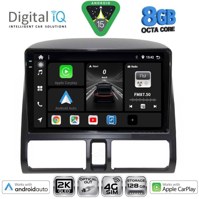 DIGITAL IQ BXK 20196_CPAA CLIMA (9inc) MULTIMEDIA TABLET for HONDA CRV mod. 1996-2006