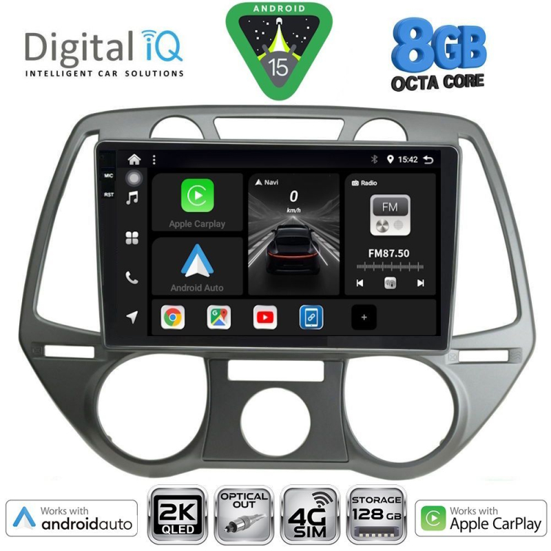 DIGITAL IQ BXK 20228_CPAA A/C (9inc) MULTIMEDIA TABLET for HYUNDAI i20 mod. 2008-2012