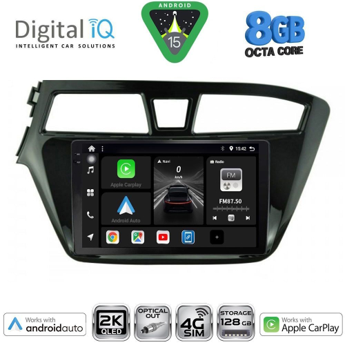 DIGITAL IQ BXK 20229_CPAA (9inc) MULTIMEDIA TABLET for HYUNDAI i20 mod. 2014-2018