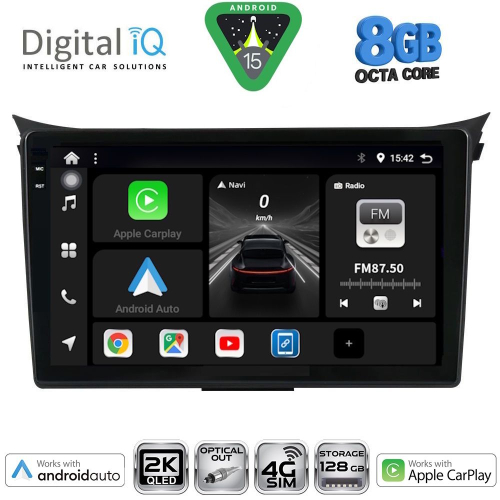 DIGITAL IQ BXK 20232_CPAA (9inc) MULTIMEDIA TABLET for HYUNDAI i30  mod. 2012-2017