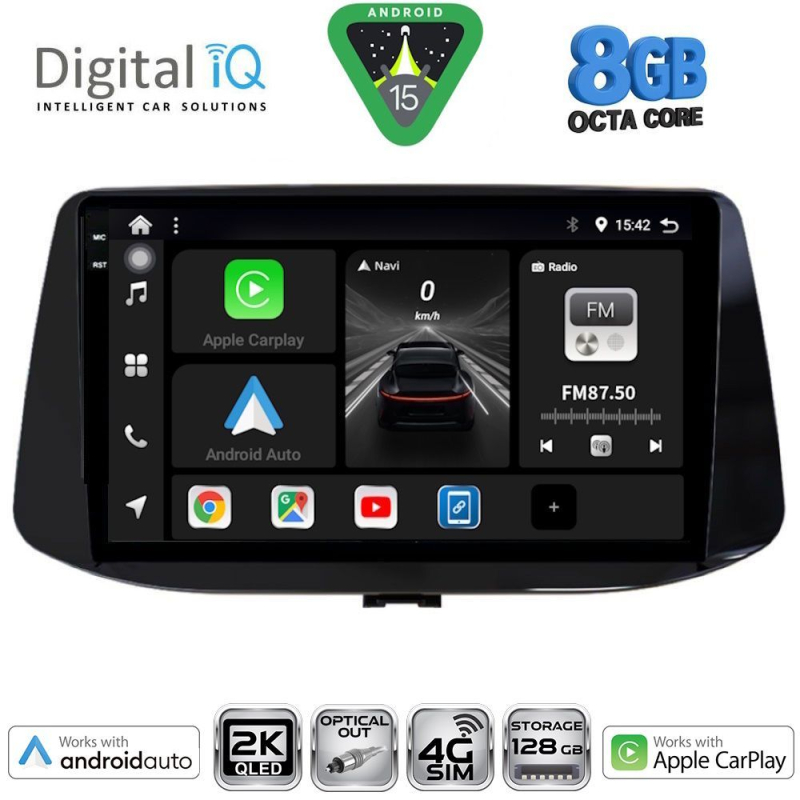 DIGITAL IQ BXK 20233_CPAA (9inc) MULTIMEDIA TABLET for HYUNDAI i30 mod. 2018>