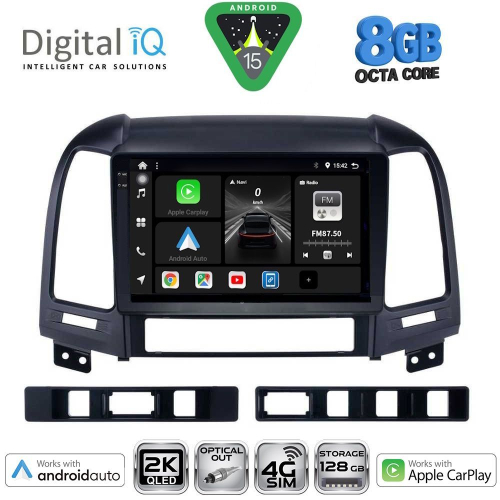 DIGITAL IQ BXK 20239_CPAA (9inc) MULTIMEDIA TABLET for HYUNDAI SANTA FE  mod. 2005-2013