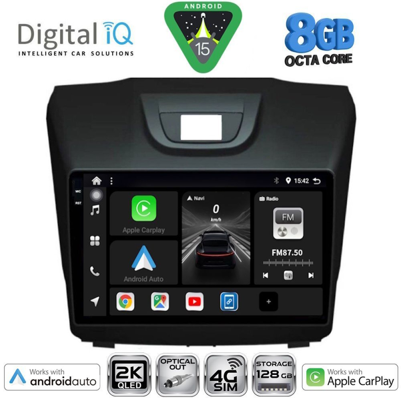 DIGITAL IQ BXK 20255_CPAA (9inc) MULTIMEDIA TABLET for ISUZU DMAX mod. 2012>