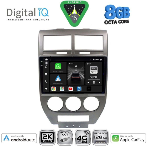 DIGITAL IQ BXK 20276_CPAA (10inc) MULTIMEDIA TABLET for JEEP COMPASS - PATRIOT mod. 2007-2016