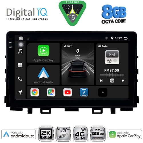 DIGITAL IQ BXK 20316_CPAA (9inc) MULTIMEDIA TABLET for KIA RIO mod. 2018&gt; – STONIC mod. 2017&gt;