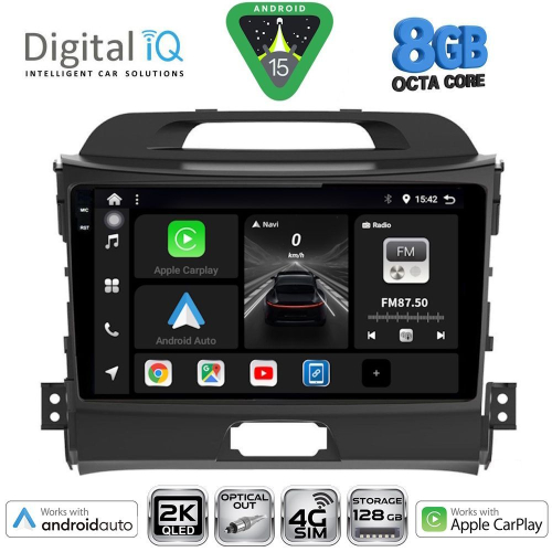 DIGITAL IQ BXK 20325_CPAA (9inc) MULTIMEDIA TABLET for KIA SPORTAGE mod. 2010-2015