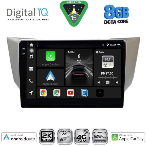 DIGITAL IQ BXK 20345_CPAA (9inc) MULTIMEDIA TABLET for LEXUS RX 300 – 400 mod. 2003-2008