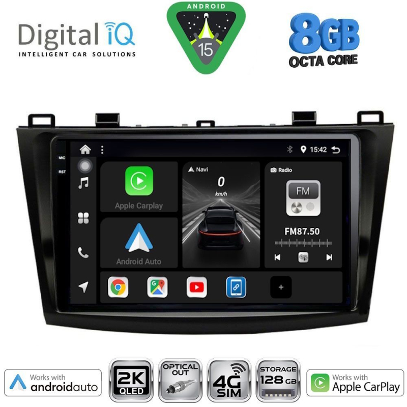 DIGITAL IQ BXK 20366_CPAA (9inc) MULTIMEDIA TABLET for MAZDA 3 mod. 2009-2014