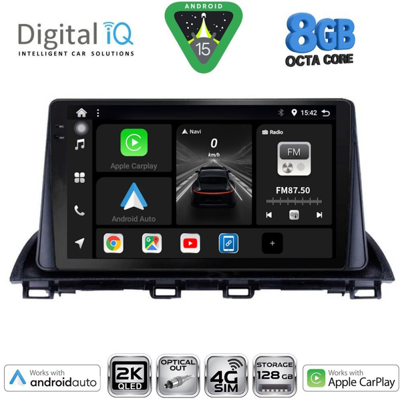 DIGITAL IQ BXK 20367_CPAA (9inc) MULTIMEDIA TABLET for MAZDA 3 mod. 2014-2019
