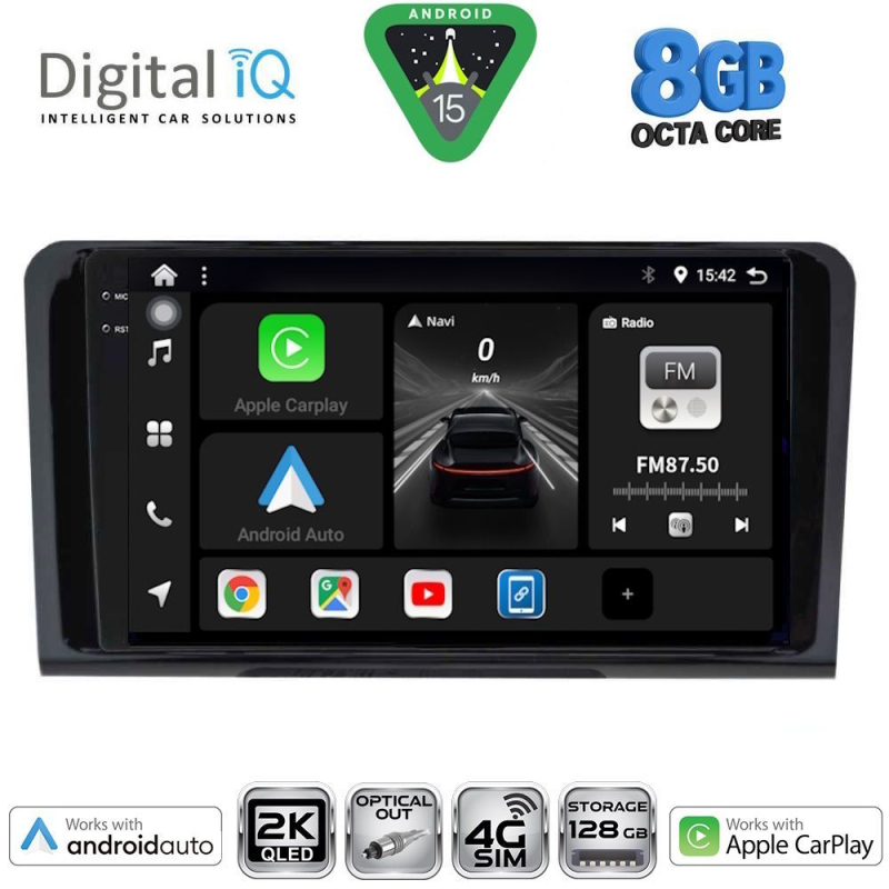 DIGITAL IQ BXK 20414_CPAA (9inc) MULTIMEDIA TABLET for MERCEDES ML (W164) – GL (X164) mod. 2005-2011