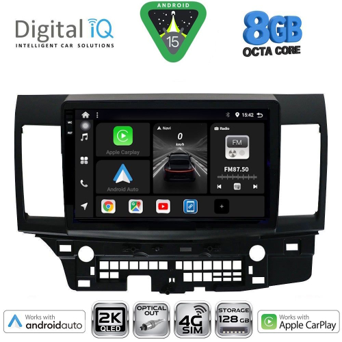 DIGITAL IQ BXK 20434_CPAA (10inc) MULTIMEDIA TABLET for MITSUBISHI LANCER mod. 2008&gt;