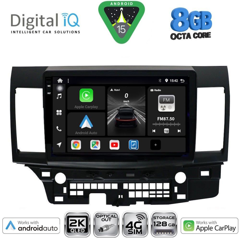DIGITAL IQ BXK 20434_CPAA (10inc) MULTIMEDIA TABLET for MITSUBISHI LANCER mod. 2008> DIGITAL IQ BXK 20434_CPAA (10inc) MULTIMEDIA TABLET for MITSUBISHI LANCER mod. 2008>