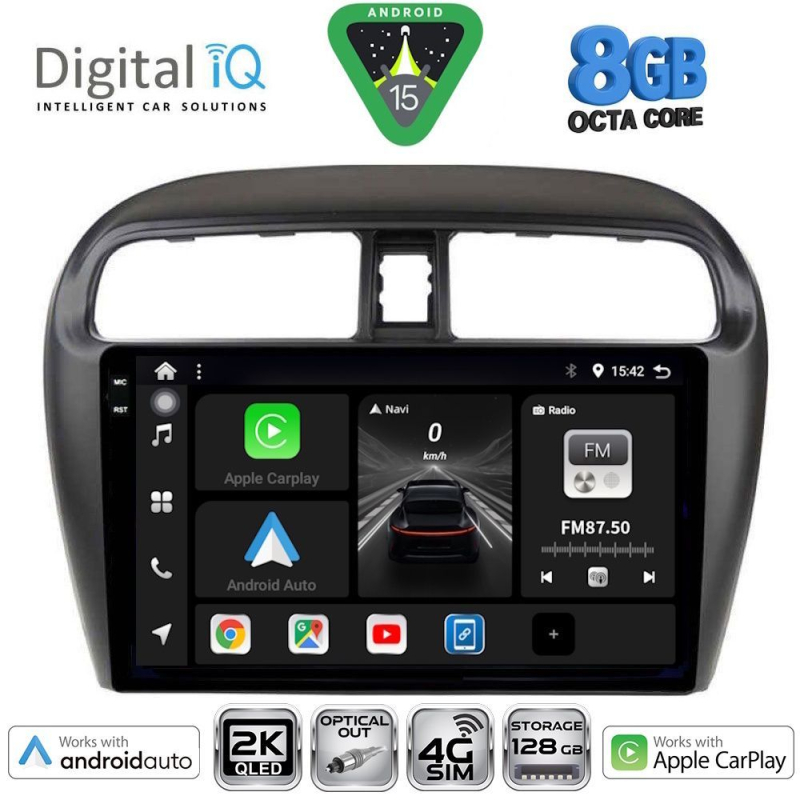 DIGITAL IQ BXK 20448_CPAA (9inc) MULTIMEDIA TABLET for MITSUBISHI SPACESTAR mod. 2013-2020