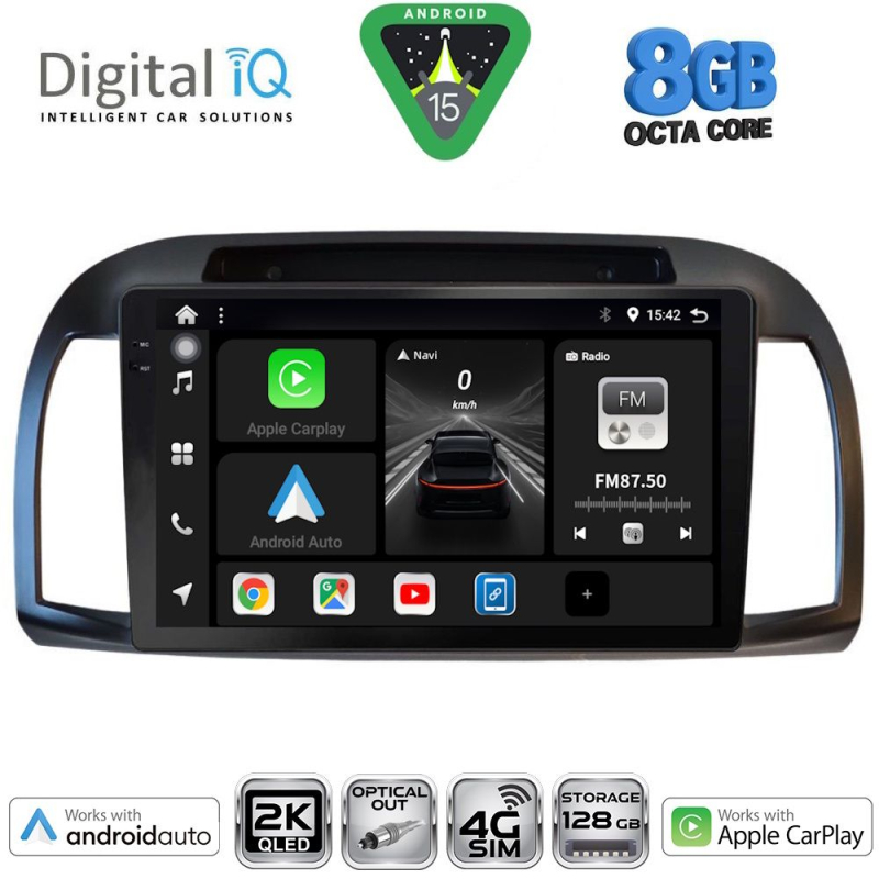 DIGITAL IQ BXK 20457BL_CPAA (9inc) MULTIMEDIA TABLET for NISSAN MICRA K12 mod. 2002-2010 (BLACK) DIGITAL IQ BXK 20457BL_CPAA (9inc) MULTIMEDIA TABLET for NISSAN MICRA K12 mod. 2002-2010 (BLACK)