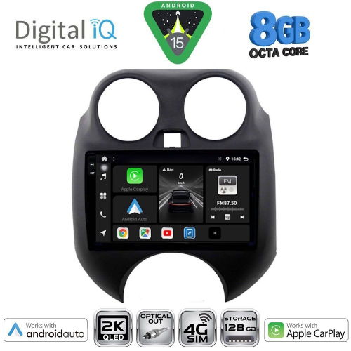 DIGITAL IQ BXK 20459_CPAA (9inc) MULTIMEDIA TABLET for NISSAN MICRA mod. 2010-2014