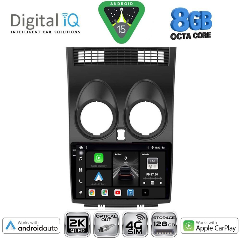 DIGITAL IQ BXK 20466_CPAA (9inc) MULTIMEDIA TABLET for NISSAN QASHQAI mod. 2007-2014