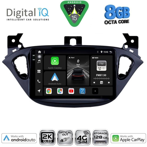 DIGITAL IQ BXK 20486_CPAA (9inc) MULTIMEDIA TABLET for OPEL ADAM - CORSA E  mod. 2014-2021