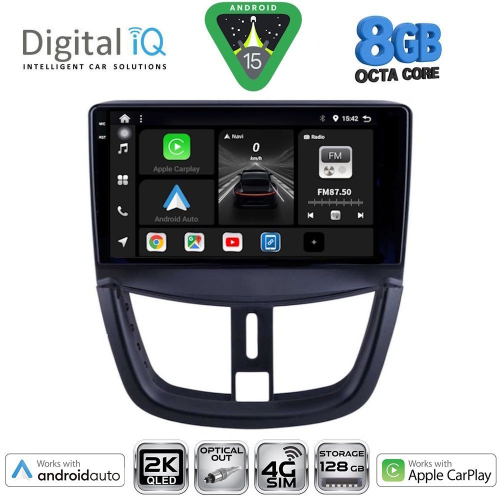 DIGITAL IQ BXK 20507_CPAA (9inc) MULTIMEDIA TABLET for PEUGEOT 207 mod. 2007&gt;