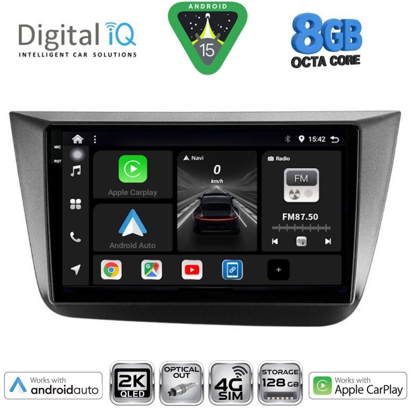 DIGITAL IQ BXK 20570_CPAA (9inc) MULTIMEDIA TABLET for SEAT ALTEA mod. 2004-2015