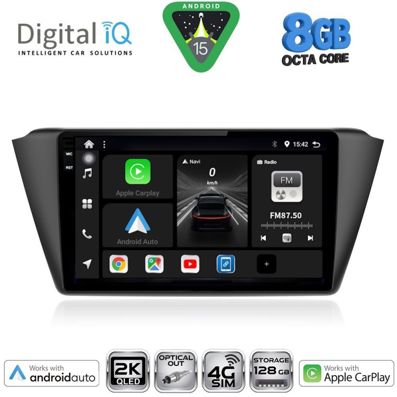 DIGITAL IQ BXK 20582_CPAA (9inc) MULTIMEDIA TABLET for SKODA FABIA mod. 2015>