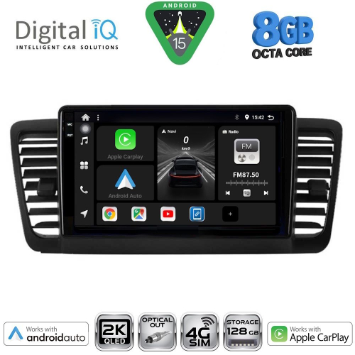 DIGITAL IQ BXK 20665_CPAA (9inc) MULTIMEDIA TABLET for SUBARU LEGACY - OUTBACK mod. 2002-2008