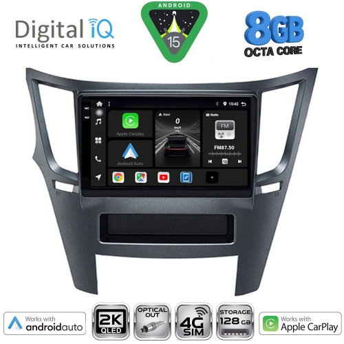 DIGITAL IQ BXK 20667_CPAA (9inc) MULTIMEDIA TABLET for SUBARU LEGACY - OUTBACK mod. 2009-2014