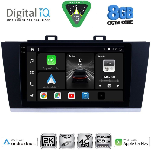 DIGITAL IQ BXK 20668_CPAA (9inc) MULTIMEDIA TABLET for SUBARU LEGACY - OUTBACK mod. 2014-2019