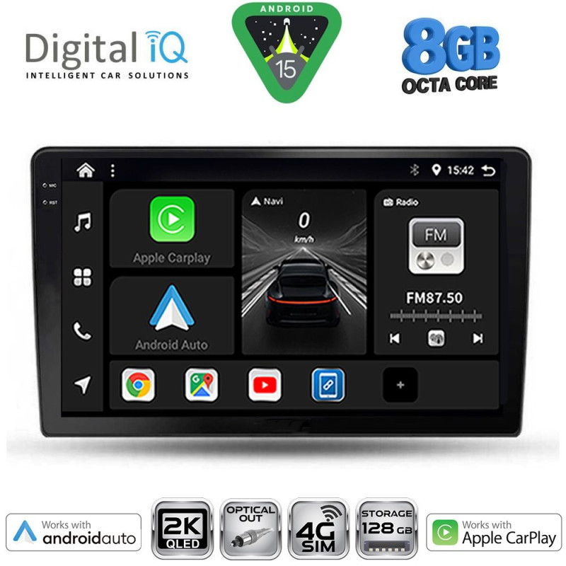 DIGITAL IQ BXK 20711A_CPAA (9inc) MULTIMEDIA TABLET for TOYOTA COROLLA VERSO mod. 2000-2004