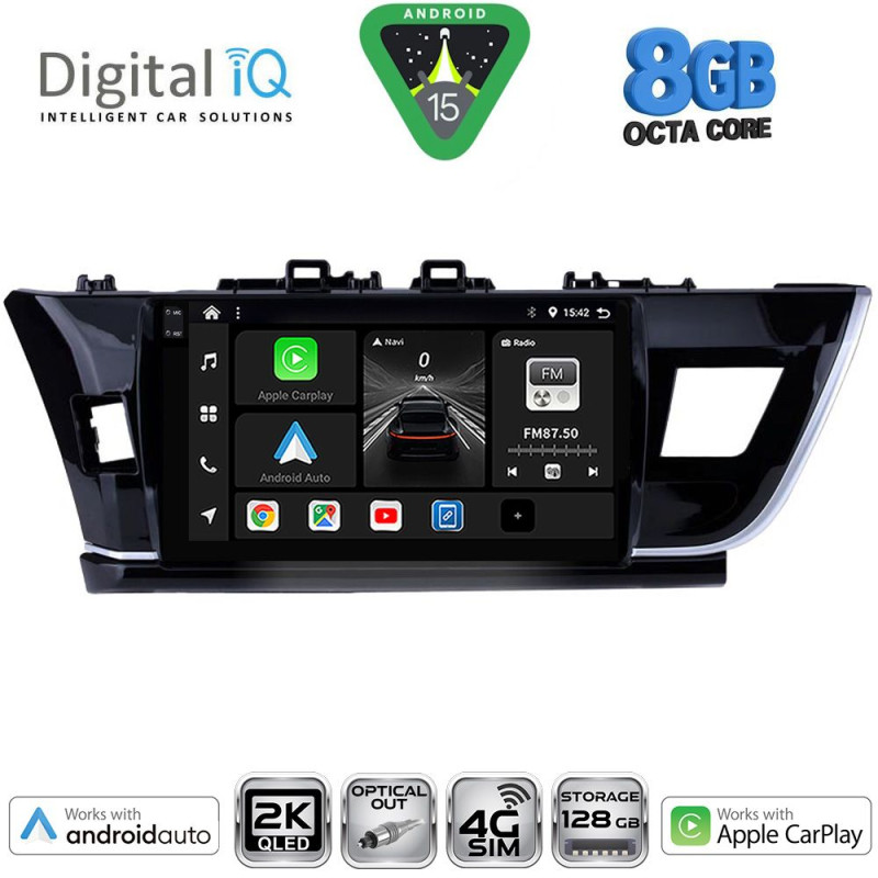 DIGITAL IQ BXK 20714BIG_CPAA (10inc) MULTIMEDIA TABLET for TOYOTA COROLLA mod. 2013-2016