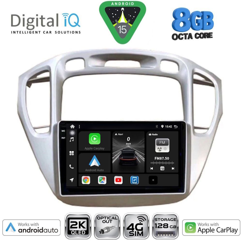 DIGITAL IQ BXK 20718_CPAA (9inc) MULTIMEDIA TABLET for TOYOTA HIGHLANDER mod. 2002-2009