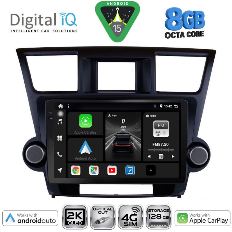 DIGITAL IQ BXK 20719_CPAA (10inc) MULTIMEDIA TABLET for TOYOTA HIGHLANDER mod. 2008-2015 DIGITAL IQ BXK 20719_CPAA (10inc) MULTIMEDIA TABLET for TOYOTA HIGHLANDER mod. 2008-2015