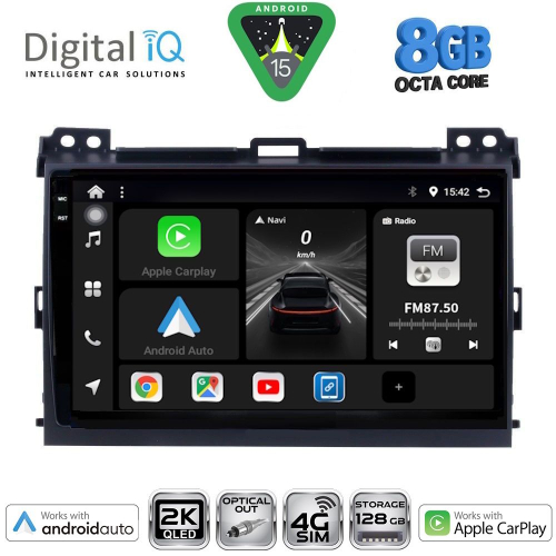 DIGITAL IQ BXK 20723_CPAA (9inc) MULTIMEDIA TABLET for TOYOTA LANDCRUISER mod. 2002-2008