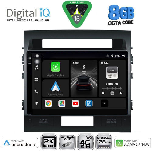 DIGITAL IQ BXK 20724_CPAA (10inc) MULTIMEDIA TABLET for TOYOTA LANDCRUISER mod. 2008-2015