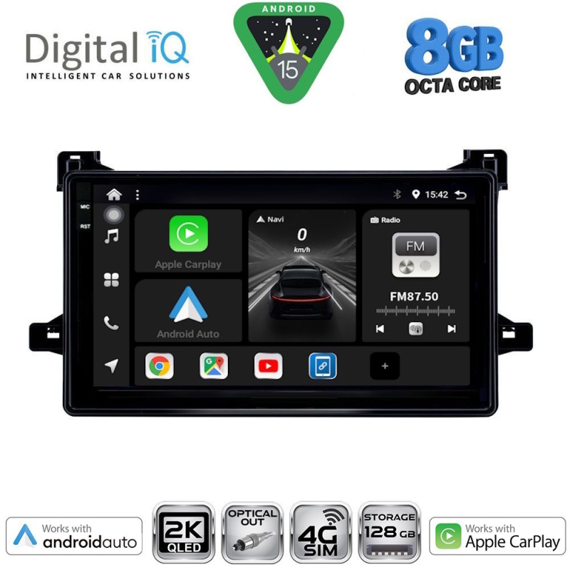 DIGITAL IQ BXK 20727_CPAA (9inc) MULTIMEDIA TABLET for TOYOTA PRIUS mod. 2016-2020