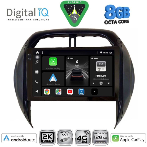DIGITAL IQ BXK 20730_CPAA CLIMA (9inc) MULTIMEDIA TABLET for TOYOTA RAV 4 mod. 2000-2006