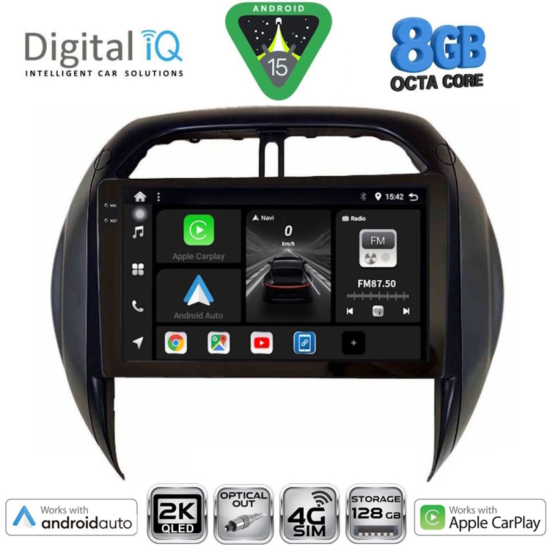 DIGITAL IQ BXK 20730_CPAA CLIMA (9inc) MULTIMEDIA TABLET for TOYOTA RAV 4 mod. 2000-2006