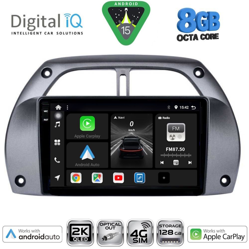 DIGITAL IQ BXK 20730_CPAA A/C (9inc) MULTIMEDIA TABLET for TOYOTA RAV 4 mod. 2000-2006