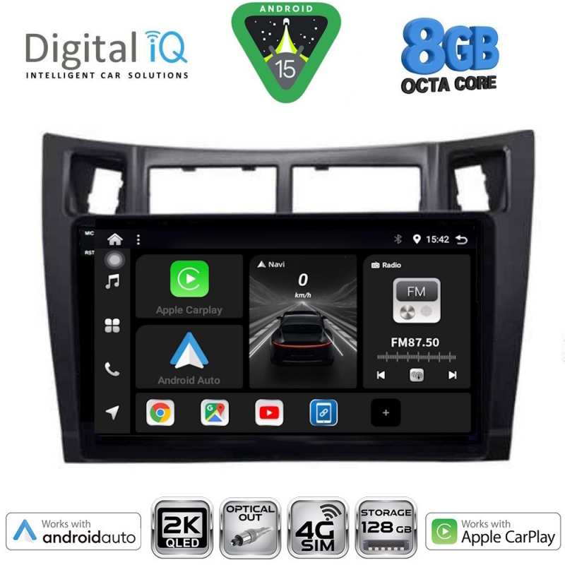 DIGITAL IQ BXK 20736_CPAA (9inc) MULTIMEDIA TABLET for TOYOTA YARIS mod. 2006-2011