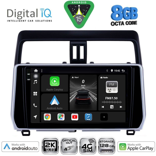 DIGITAL IQ BXK 20739_CPAA (10inc) MULTIMEDIA TABLET for TOYOTA LAND CRUISER mod. 2019&gt;