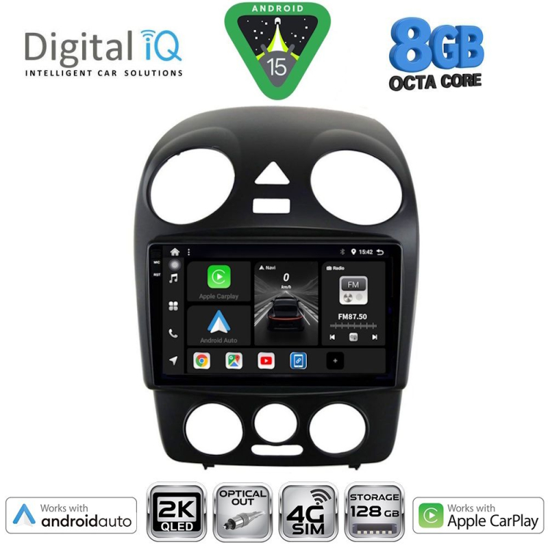DIGITAL IQ BXK 20742_CPAA (9inc) MULTIMEDIA TABLET for VW BEETLE mod. 2004-2011