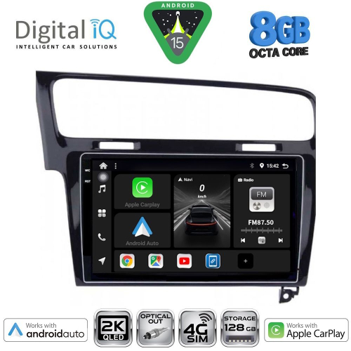 DIGITAL IQ BXK 20747_CPAA (10inc) MULTIMEDIA TABLET for VW GOLF 7 mod. 2013-2020