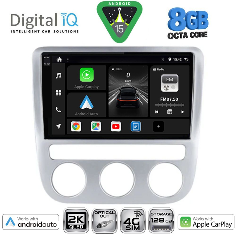 DIGITAL IQ BXK 20752_CPAA CLIMA (9inc) MULTIMEDIA TABLET for VW EOS mod. 2006> - SCIROCCO mod. 2008-2010