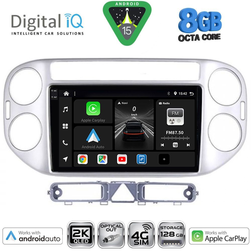 DIGITAL IQ BXK 20759SL_CPAA (9inc) MULTIMEDIA TABLET for VW TIGUAN mod. 2004-2011 (SILVER)