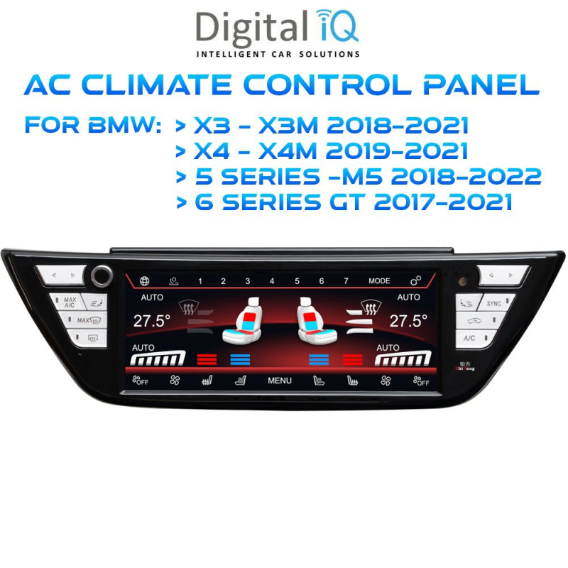 DIQ FZ 2025 CLIMATE CONTROL PANEL (8.8") for BMW X3 - X4 - S.5 - S.6 mod 2017-2022 DIQ FZ 2025 CLIMATE CONTROL PANEL (8.8") for BMW X3 - X4 - S.5 - S.6 mod 2017-2022