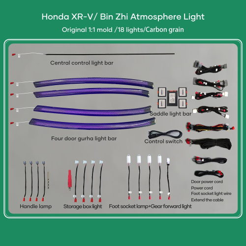 Digital iQ Ambient Light Honda HRV mod. 2016&gt;, 18 Lights